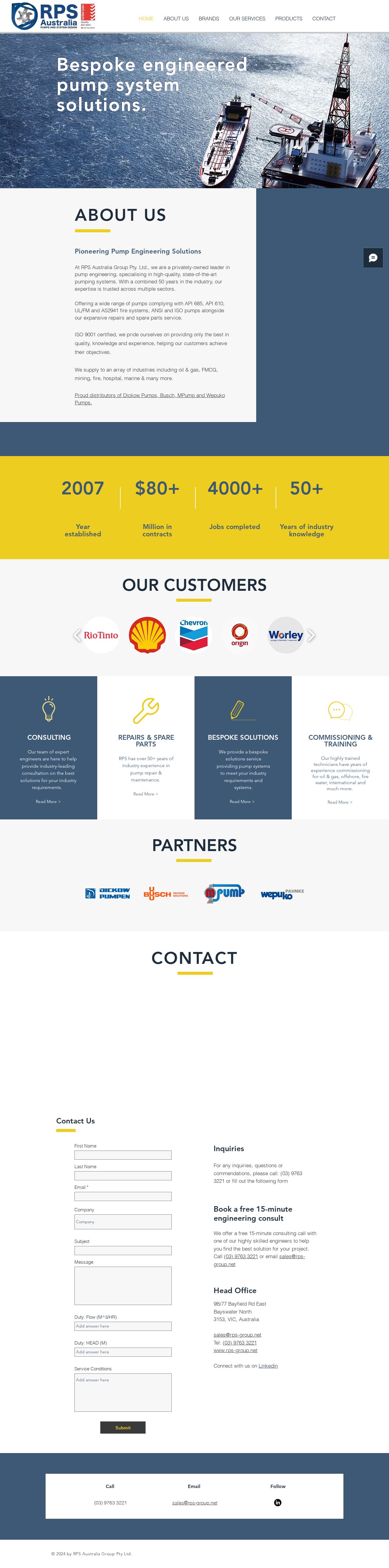 RPS Australia Group Pty Ltd. website