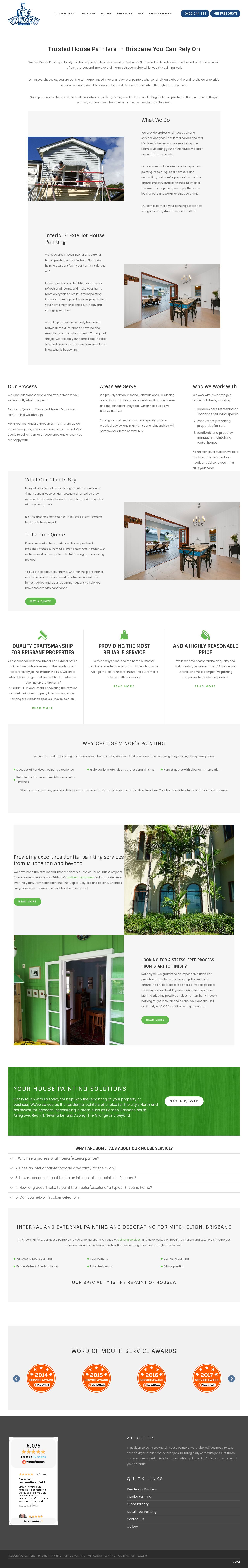 Vinces Painting website