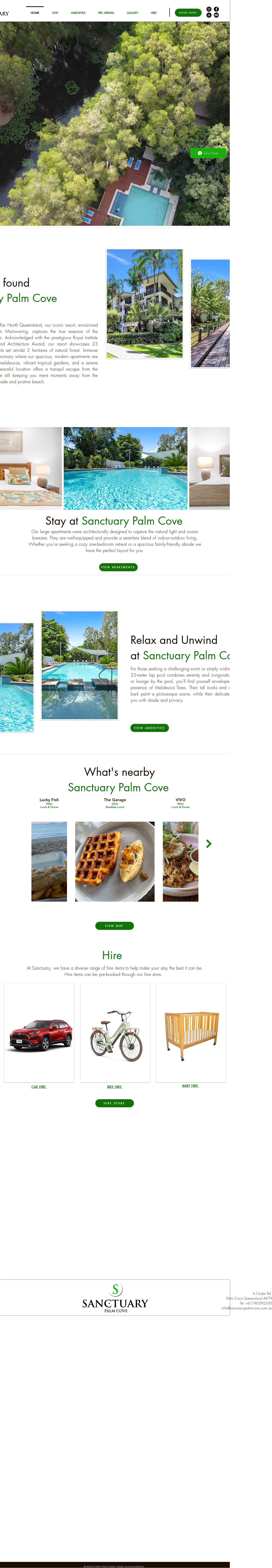 Sanctuary Palm Cove website
