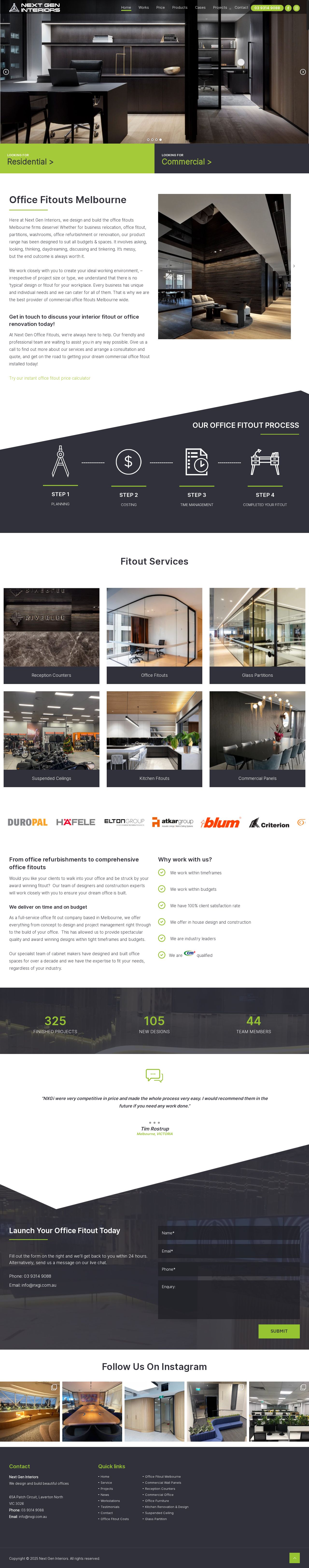 Next Gen Interiors Pty Ltd website