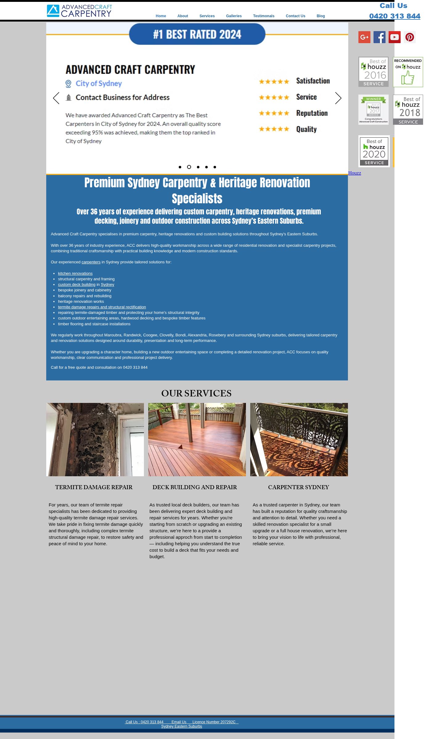 Advanced Craft Carpentry website