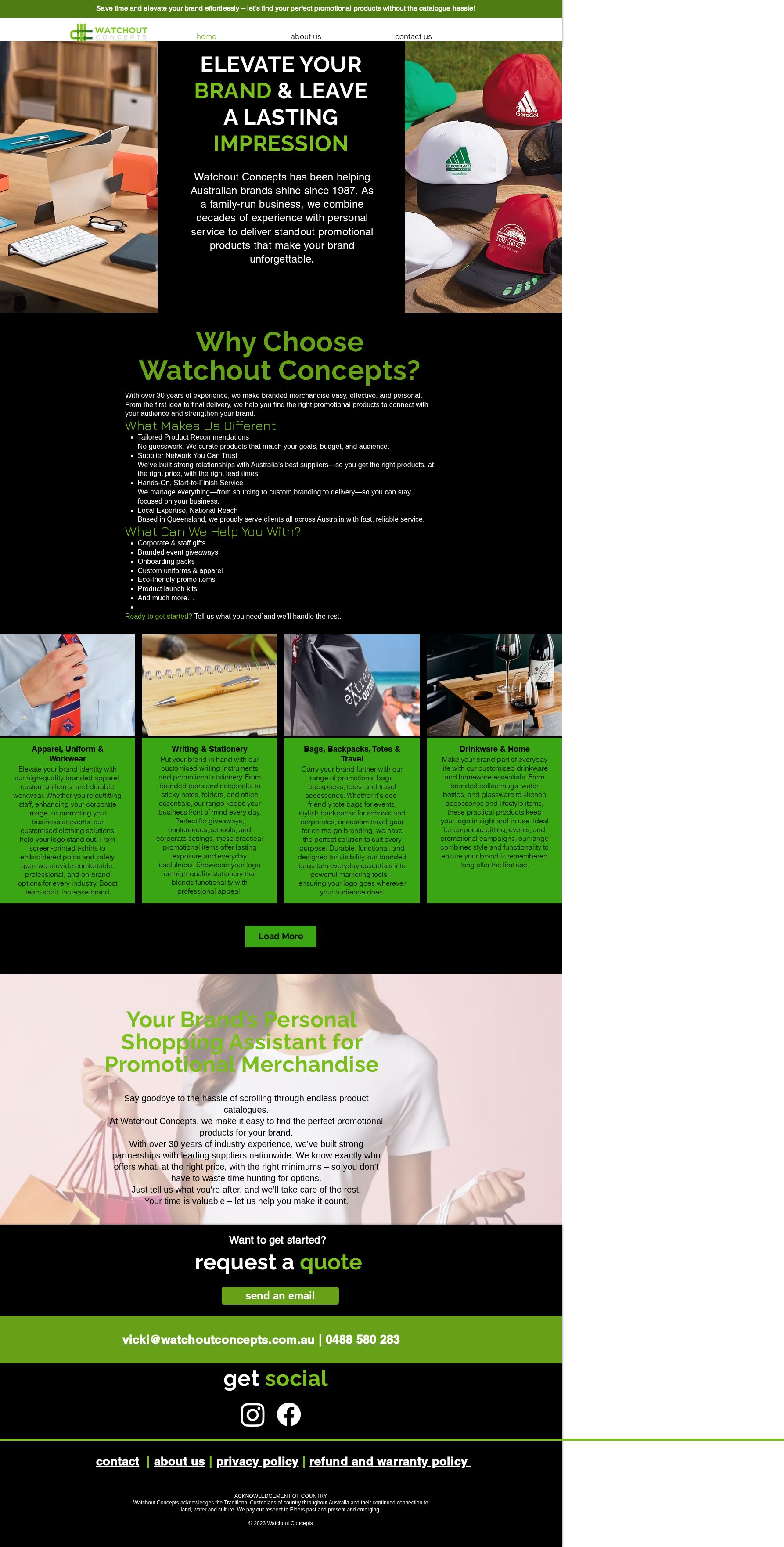 Watchout Concepts website