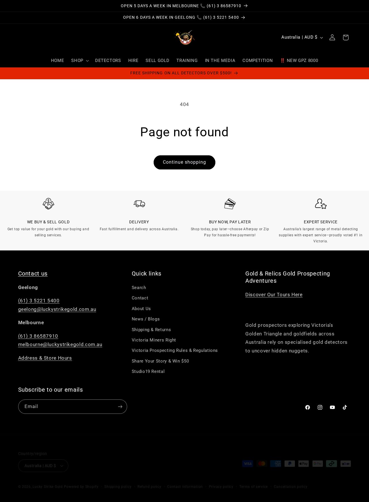 Detectors website