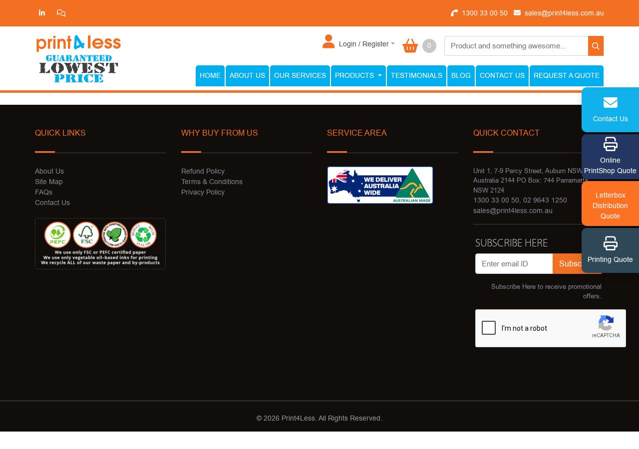 Print 4 Less Advertising Distribution website