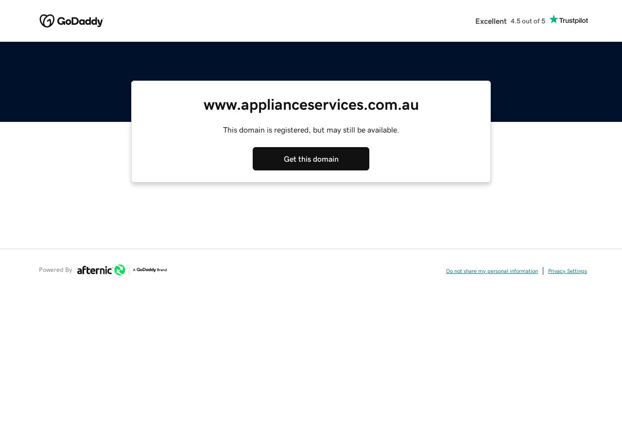 Aus Energy Appliance Services website