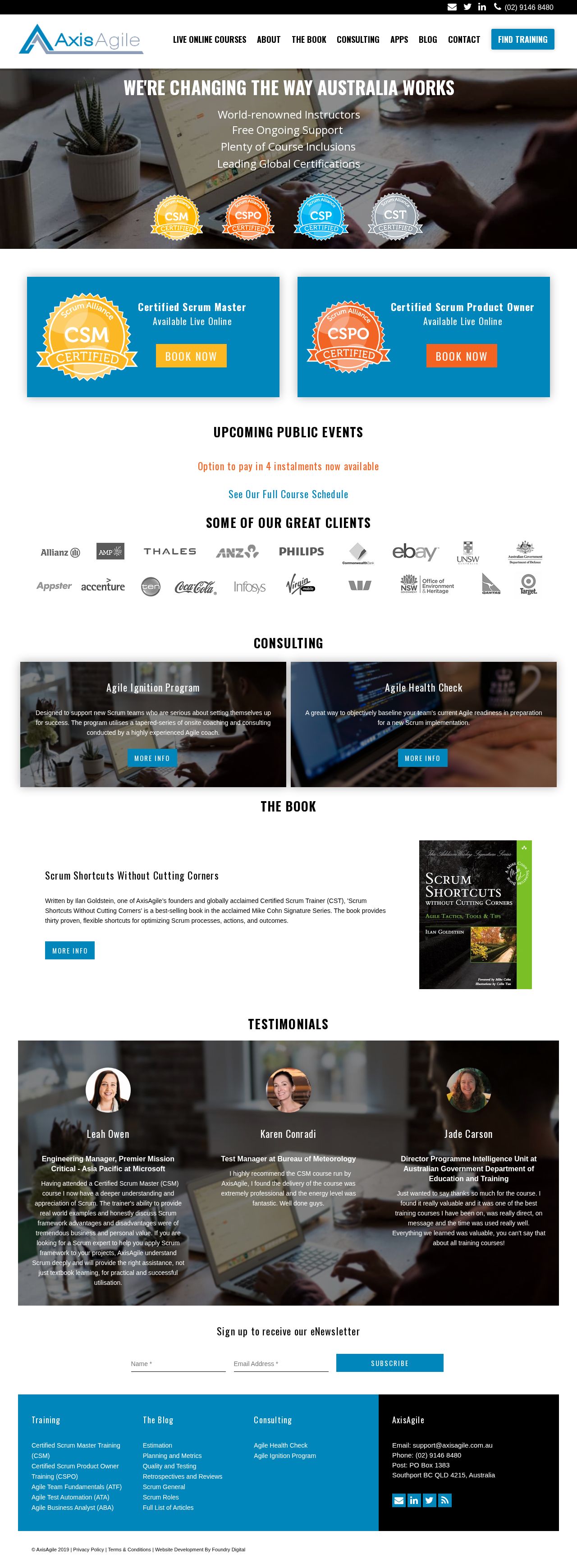 AxisAgile website