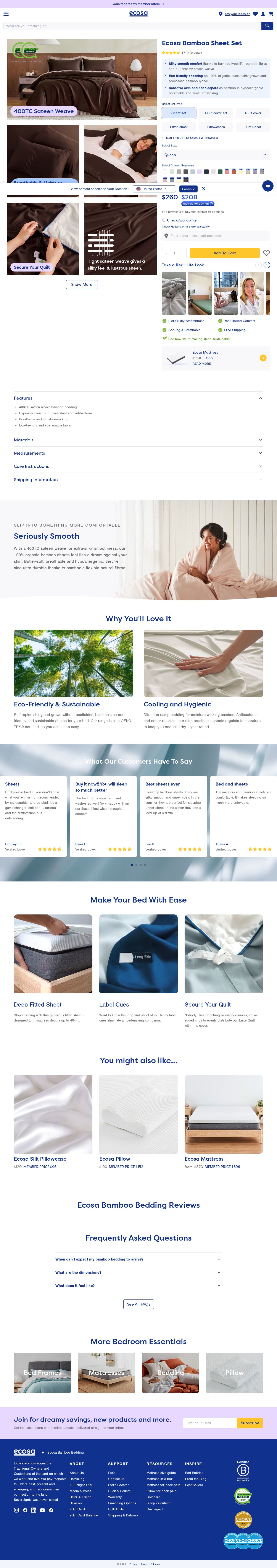 Ecosleep Australia website
