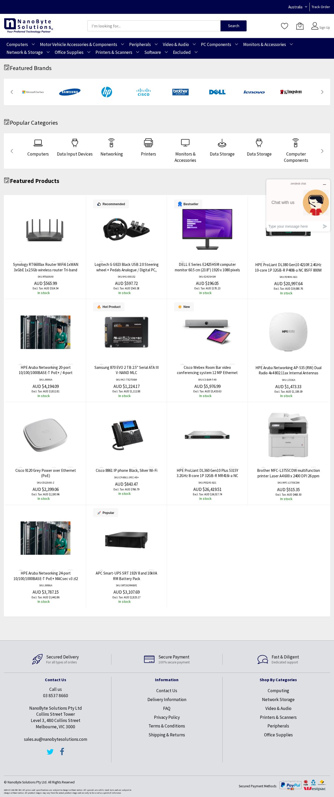 NanoByte Solutions Pty Ltd website