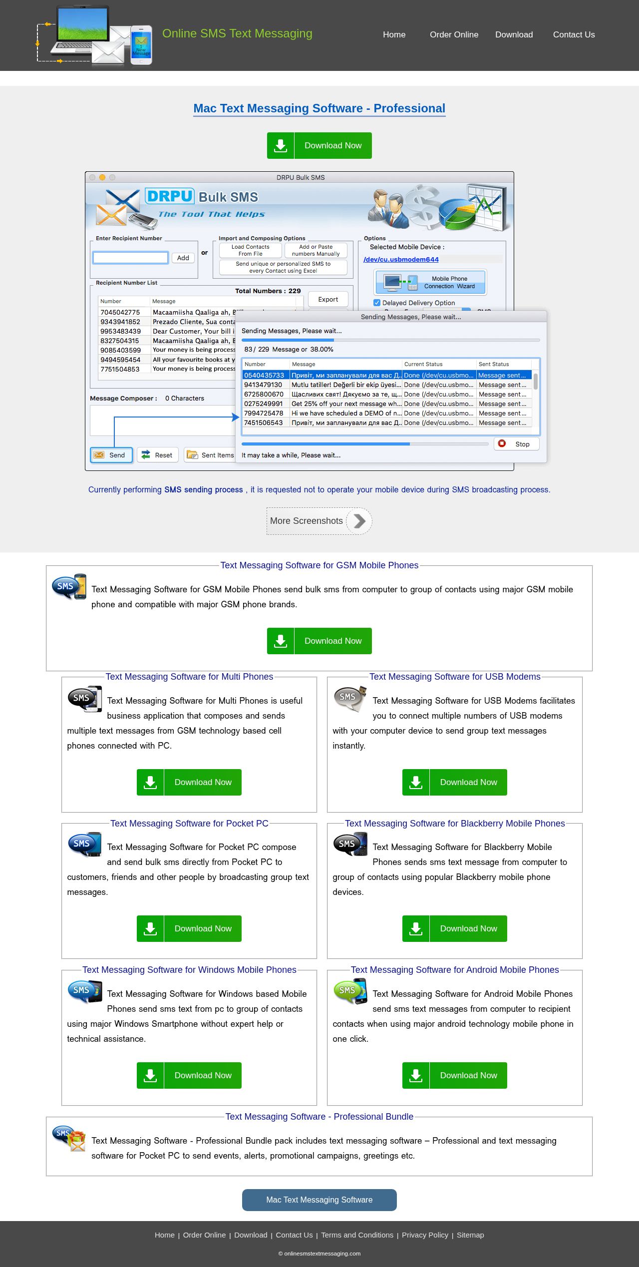 online sms website