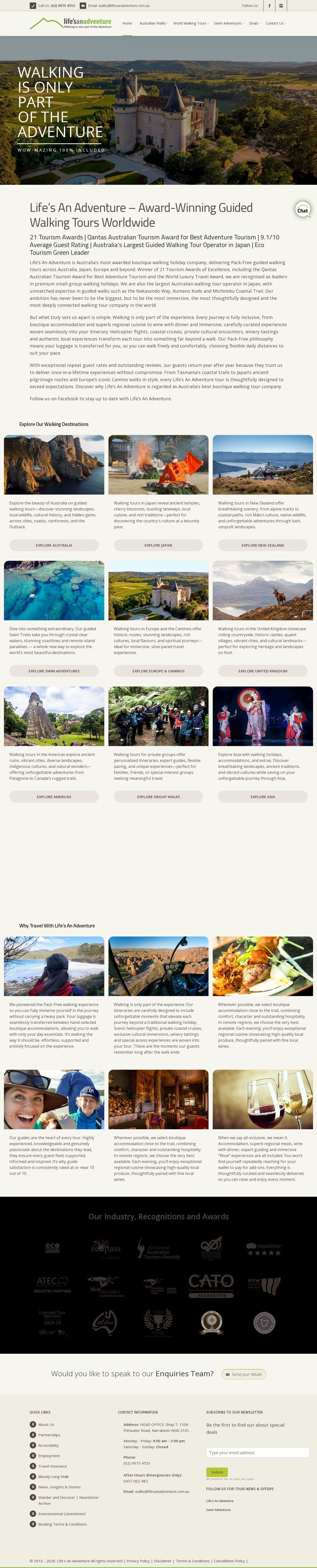Lifes an Adventure website