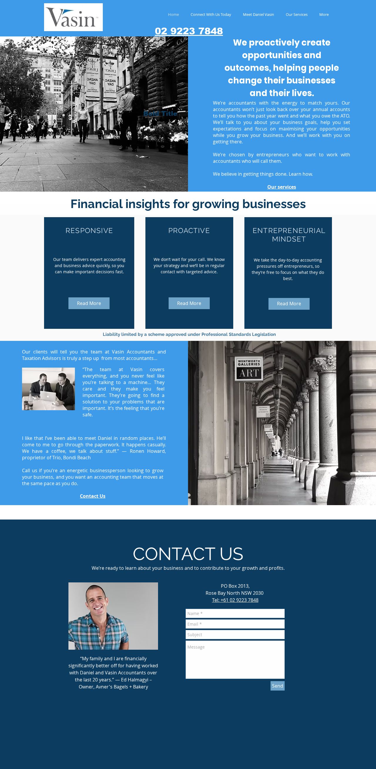 Vasin website