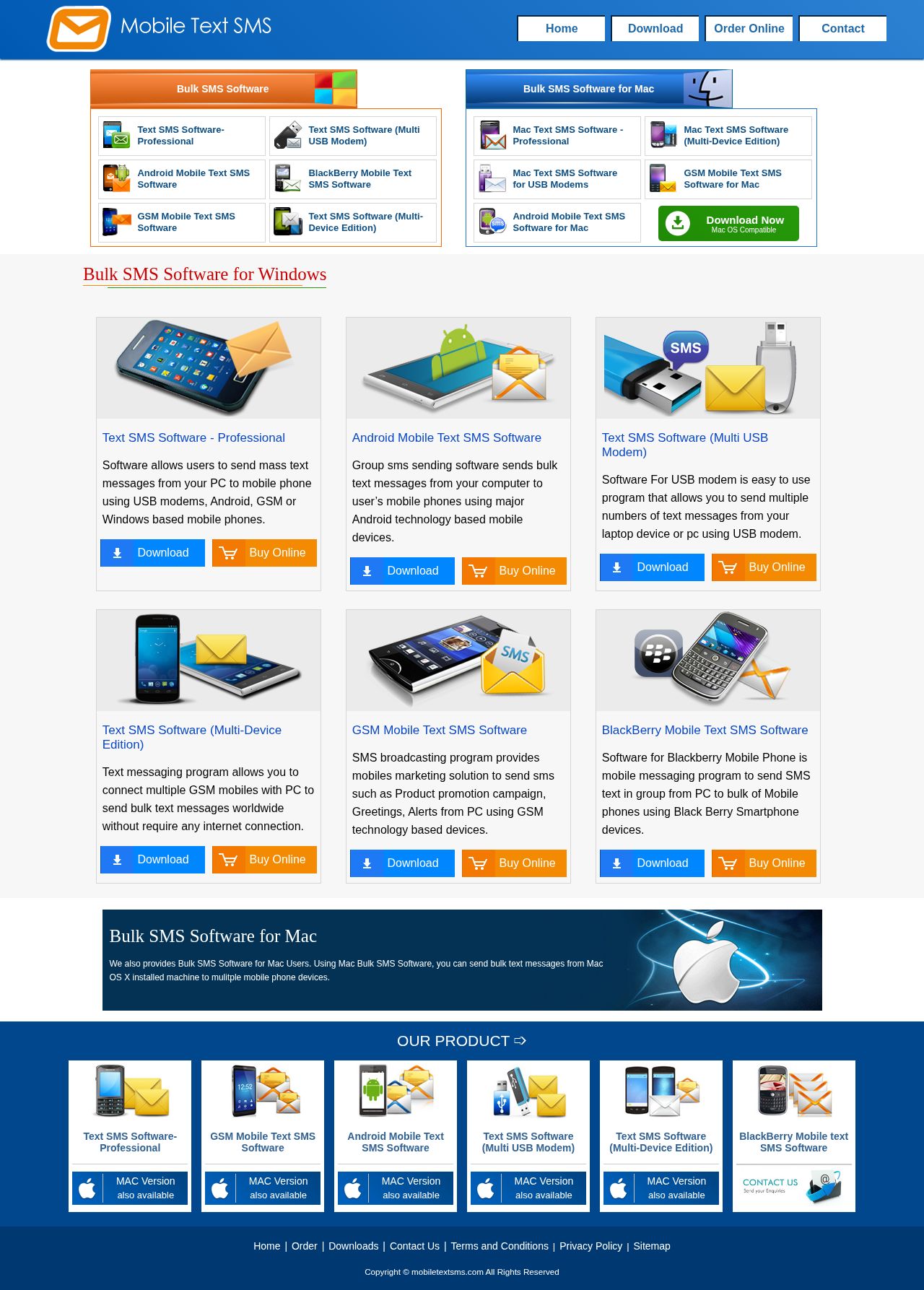Bulk SMS Gateway website