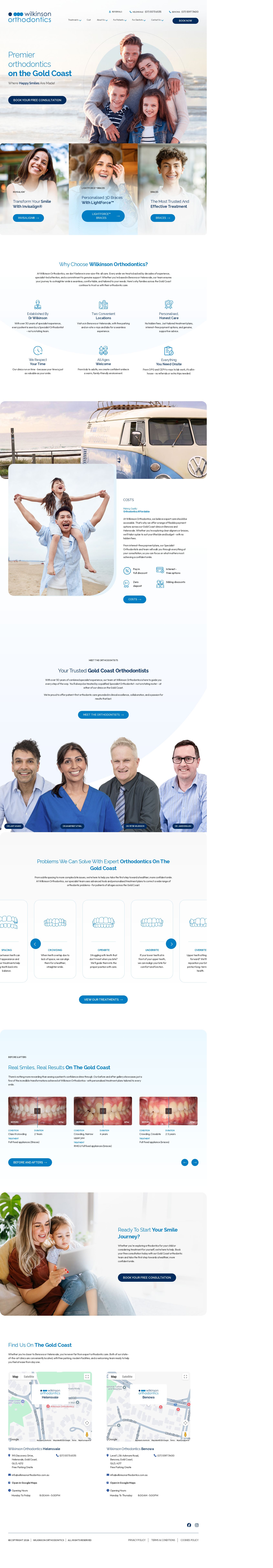 Wilkinson Orthodontics website