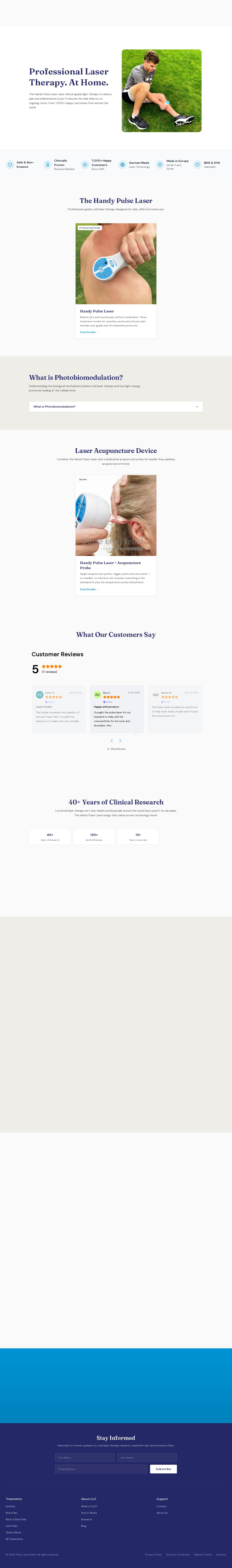 Pulse Laser Relief website