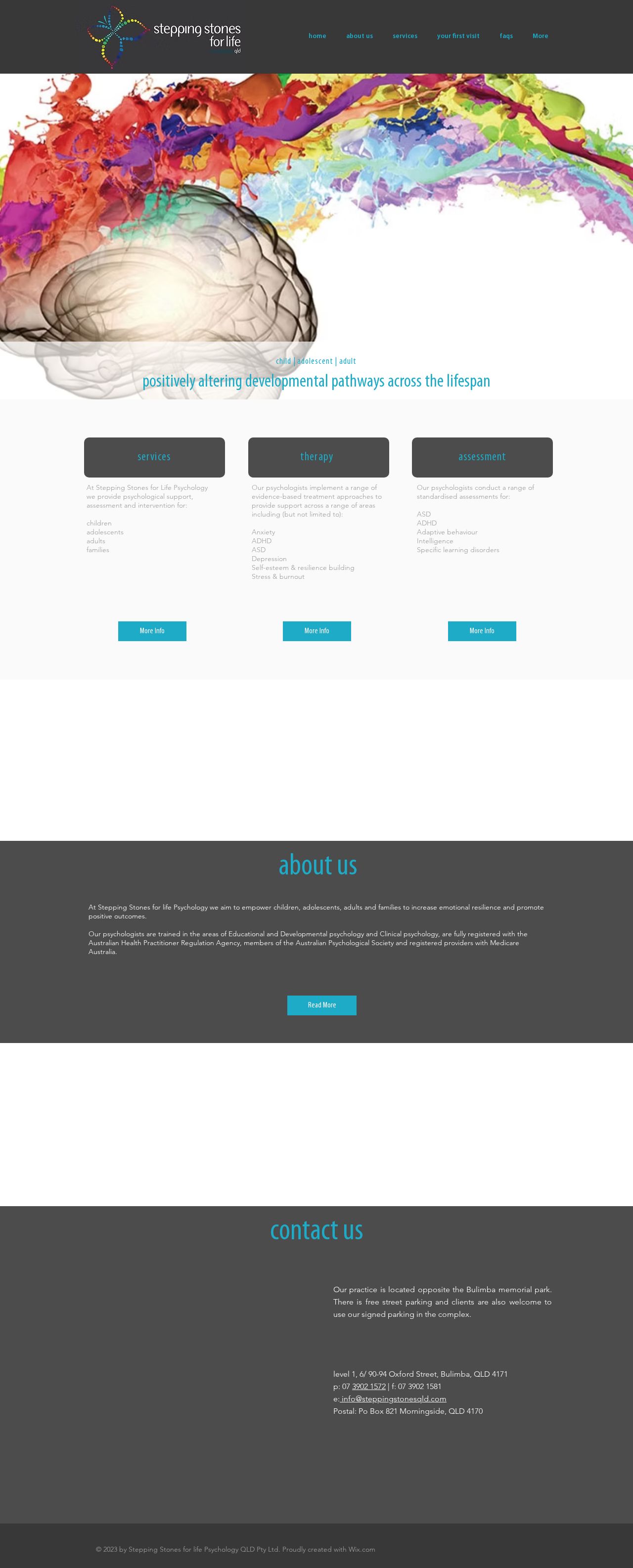 Stepping Stones for Life Psychology QLD Pty Ltd website