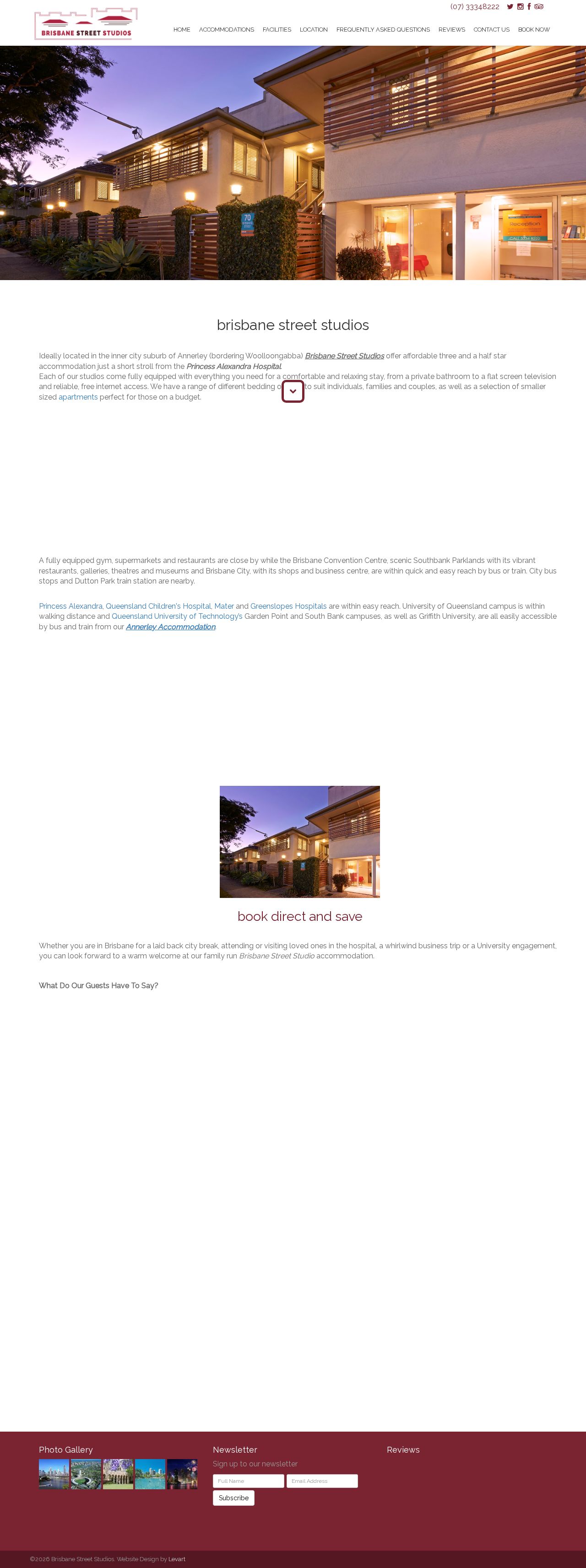Brisbane Street Studios website