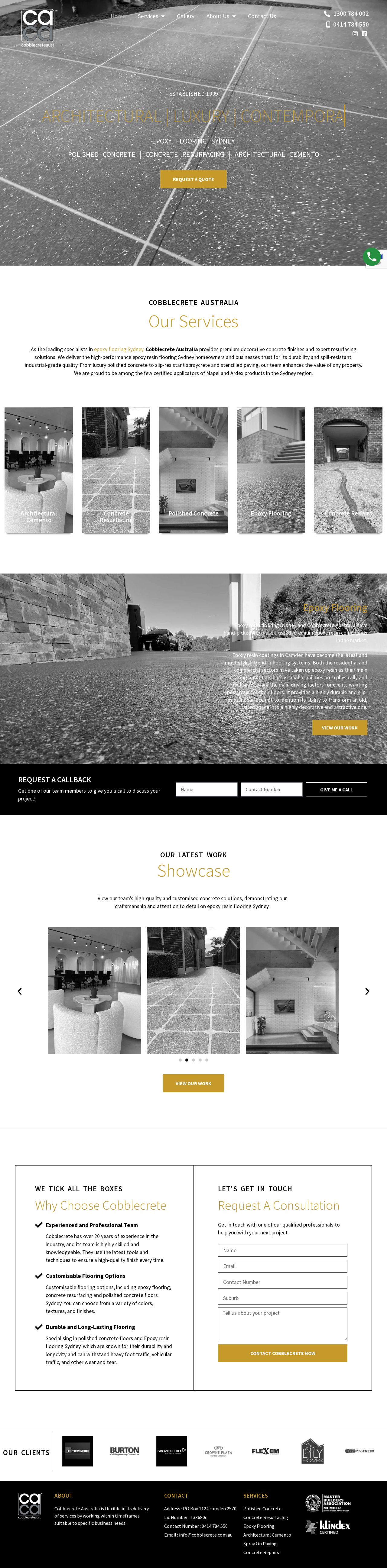 Cobblecrete Australia website