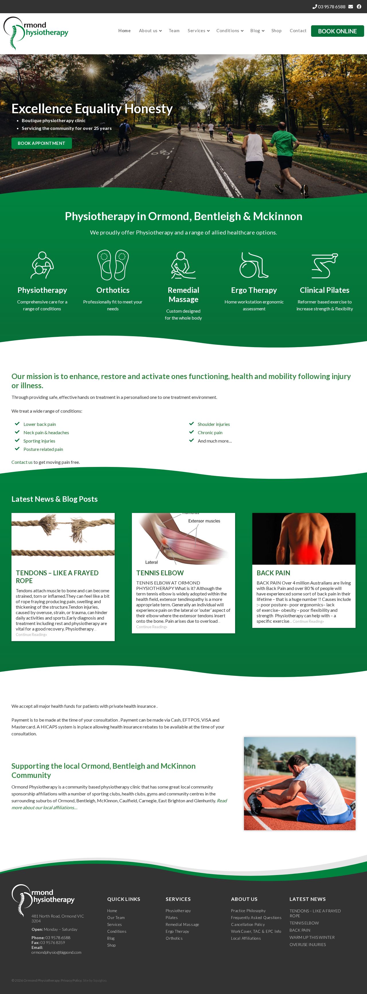 Ormond Physiotherapy website
