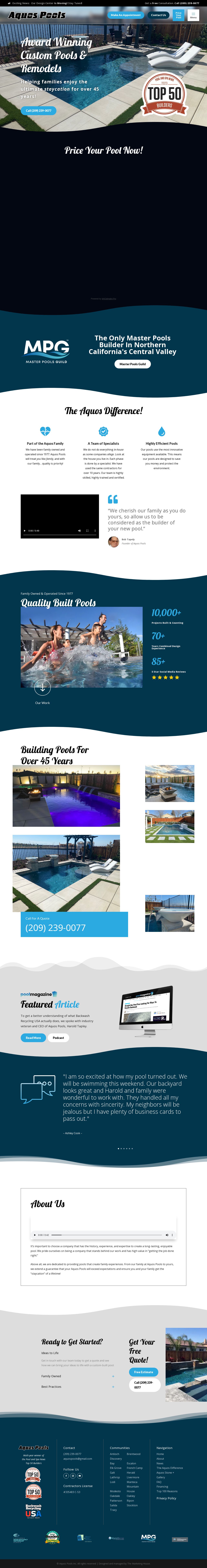 pool builders sacramento website