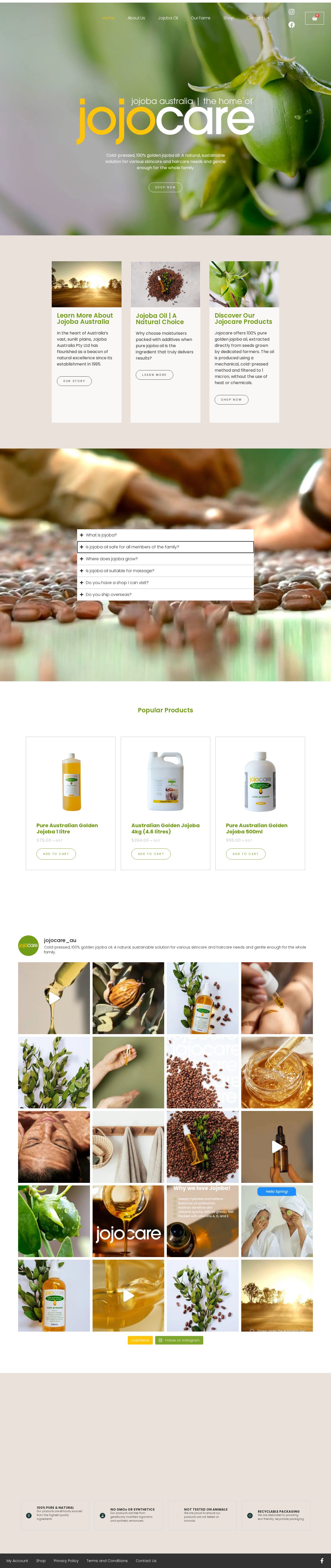Jojoba Australia Pty Ltd website