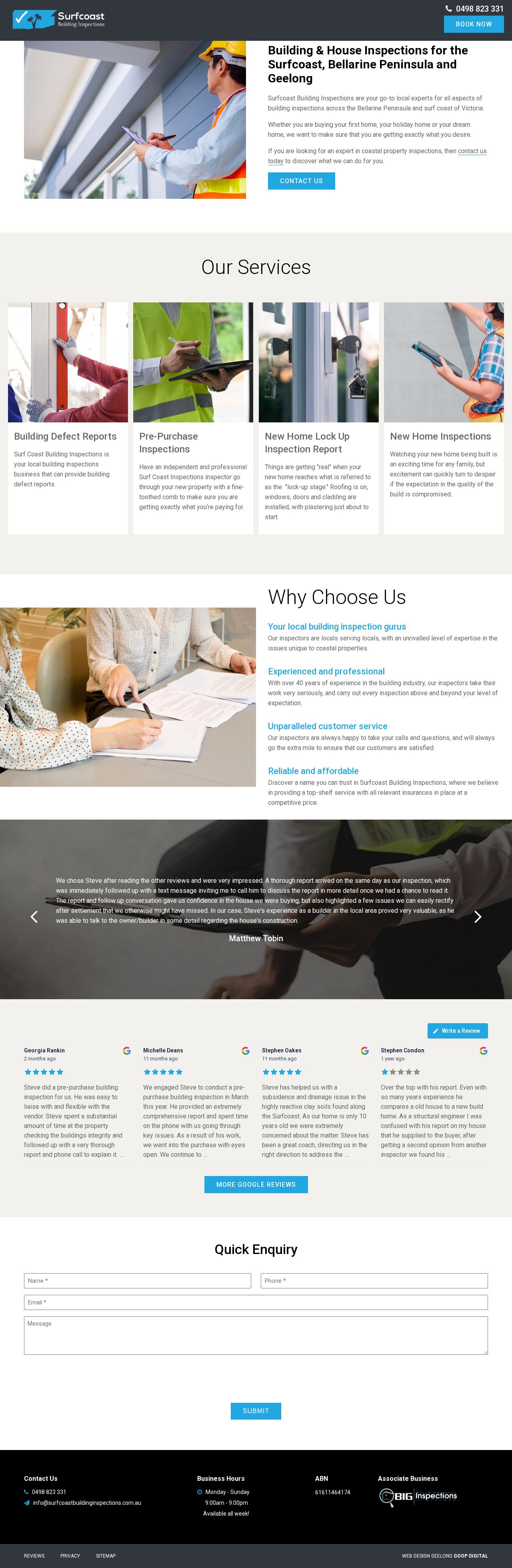 Pest & Termite Inspection Geelong website