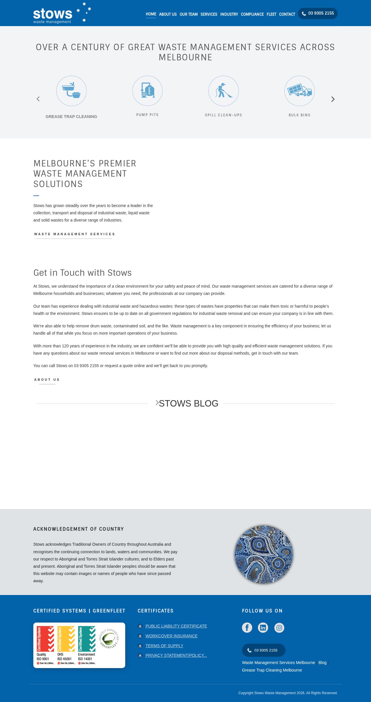 Stows Waste Management website