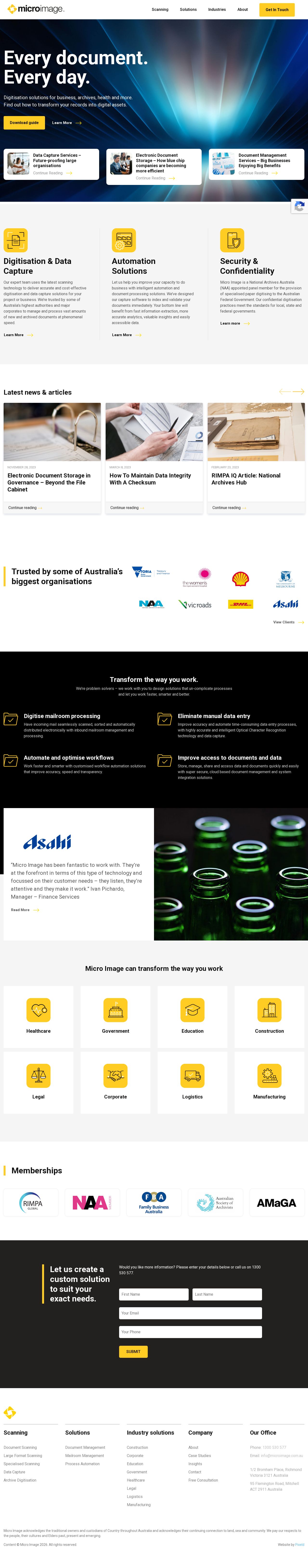 Micro Image website