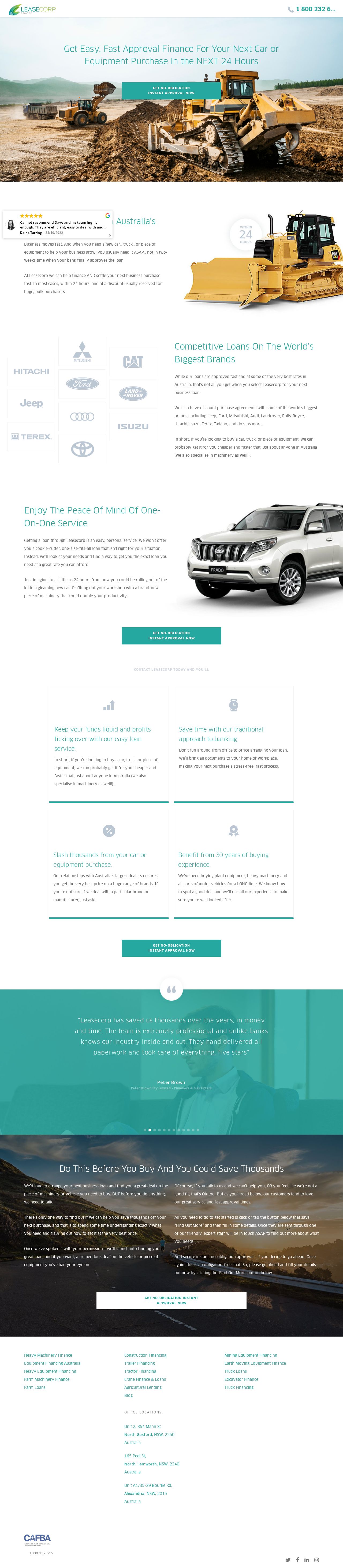 Lease Corp Finance website