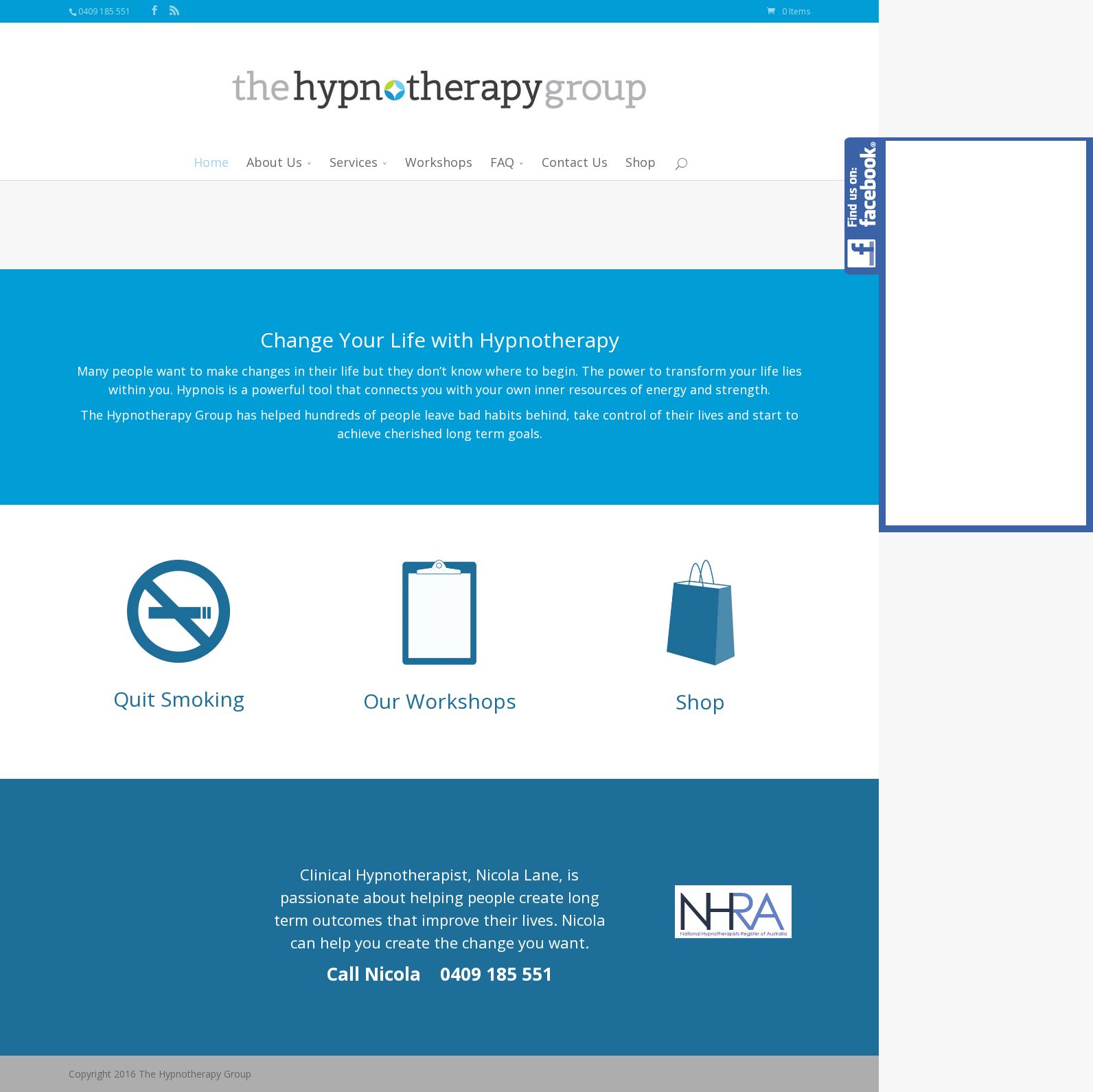 The Hypnotherapy Group website