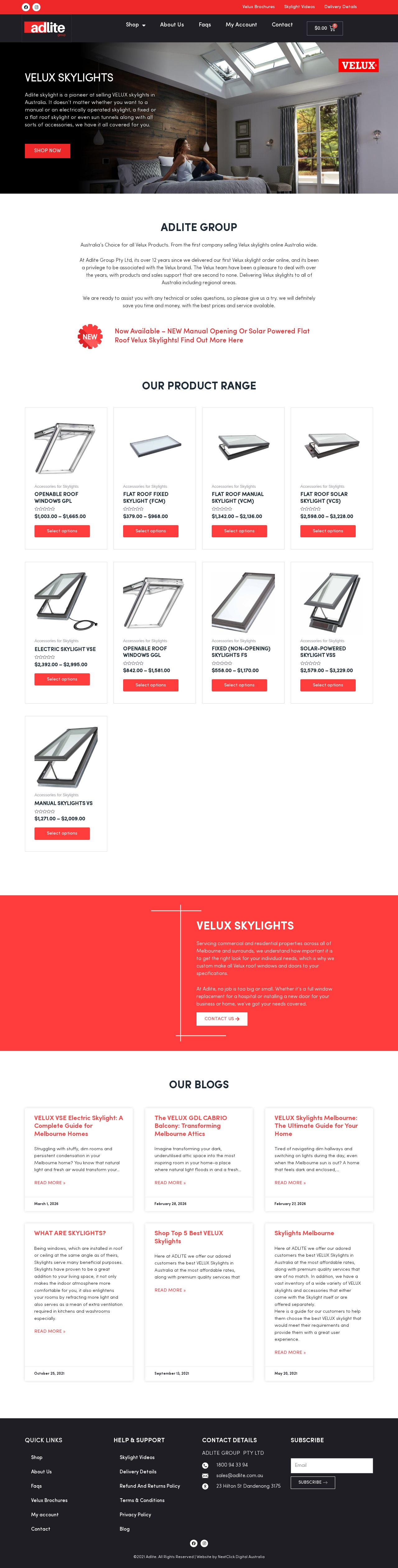Axis Roof Windows website