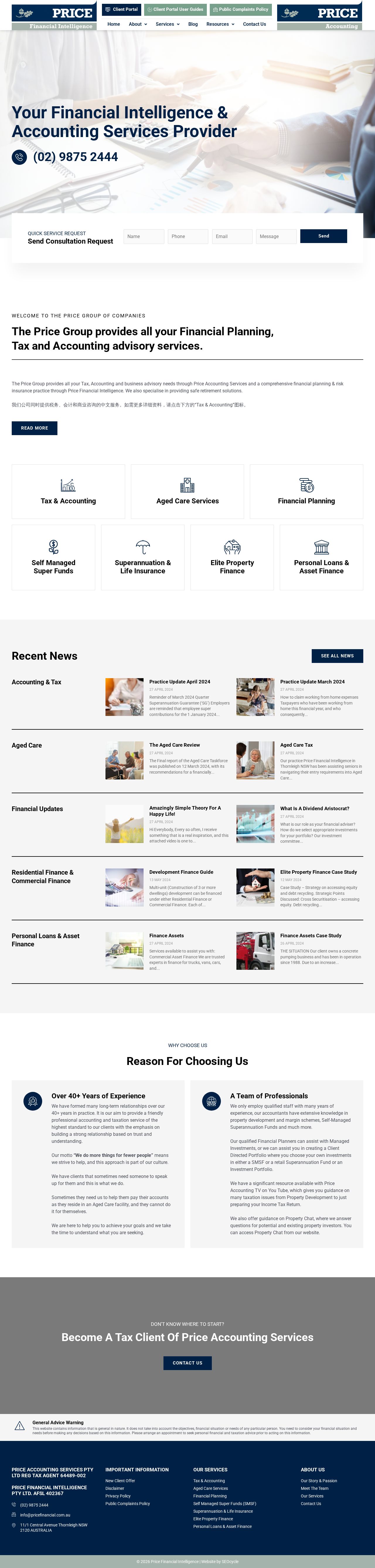 Financial Adviser website
