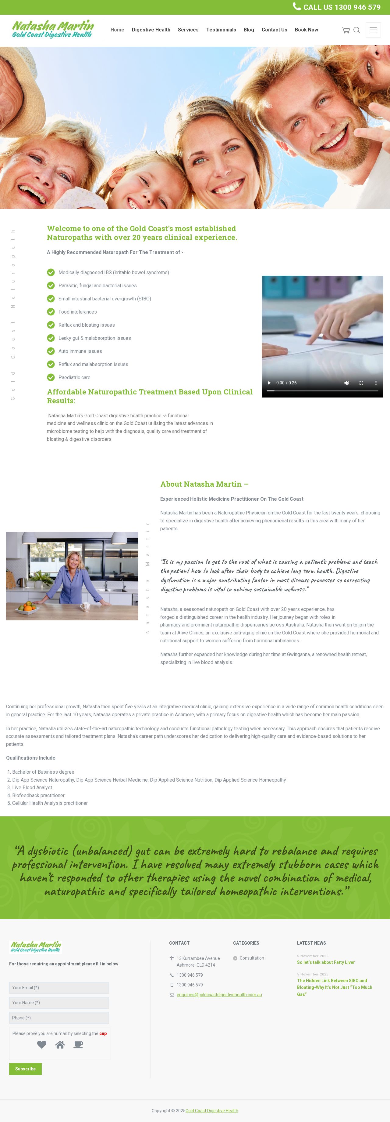 Gold Coast Digestive Health website