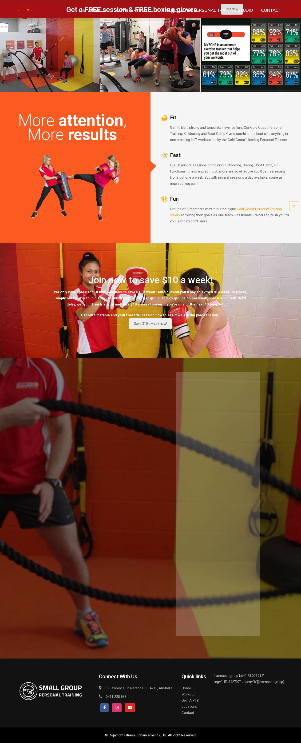 Final Contact Muay Thai Kickboxing Personal Training Gold Coast website