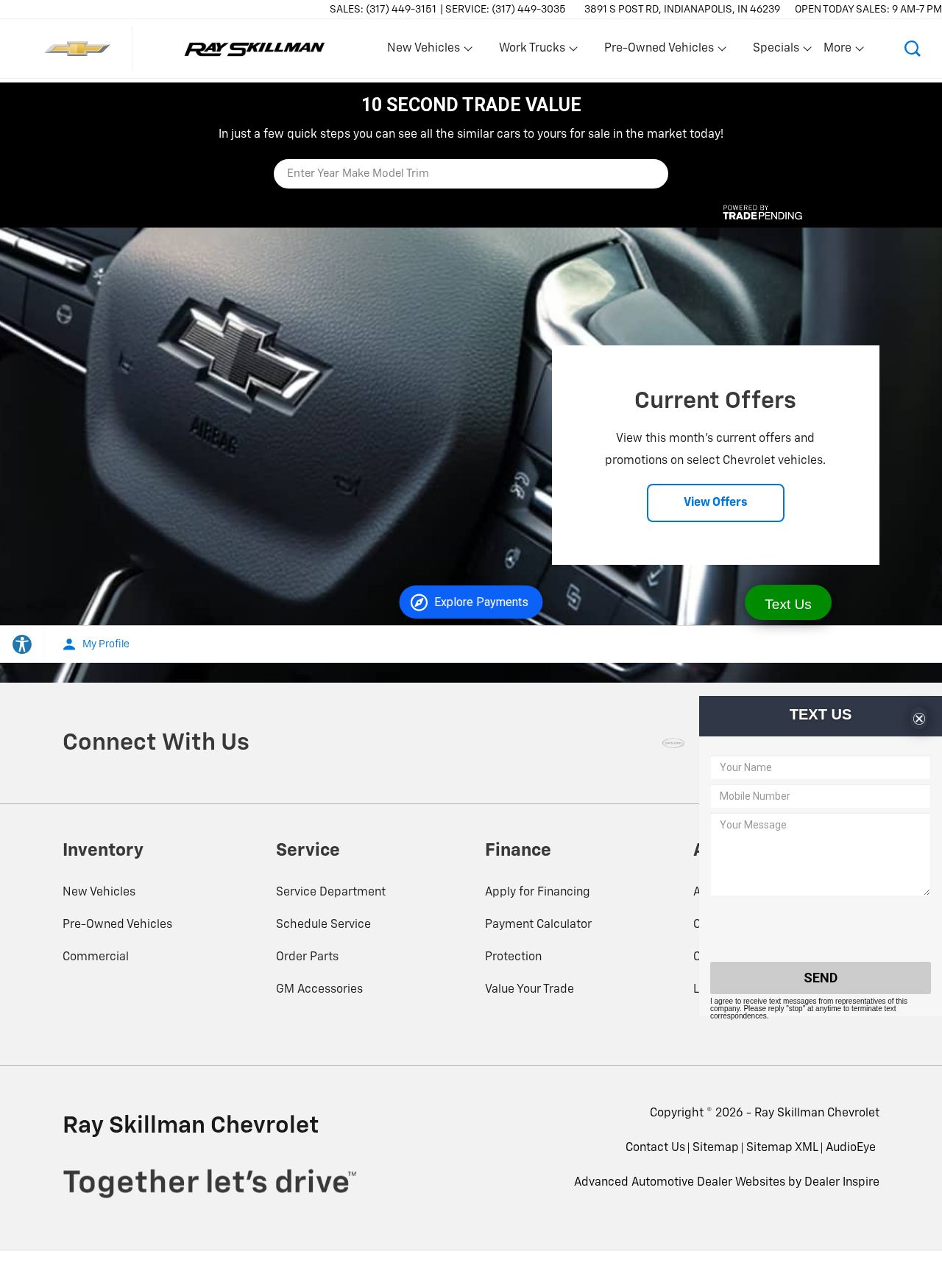 chevy dealer indianapolis website