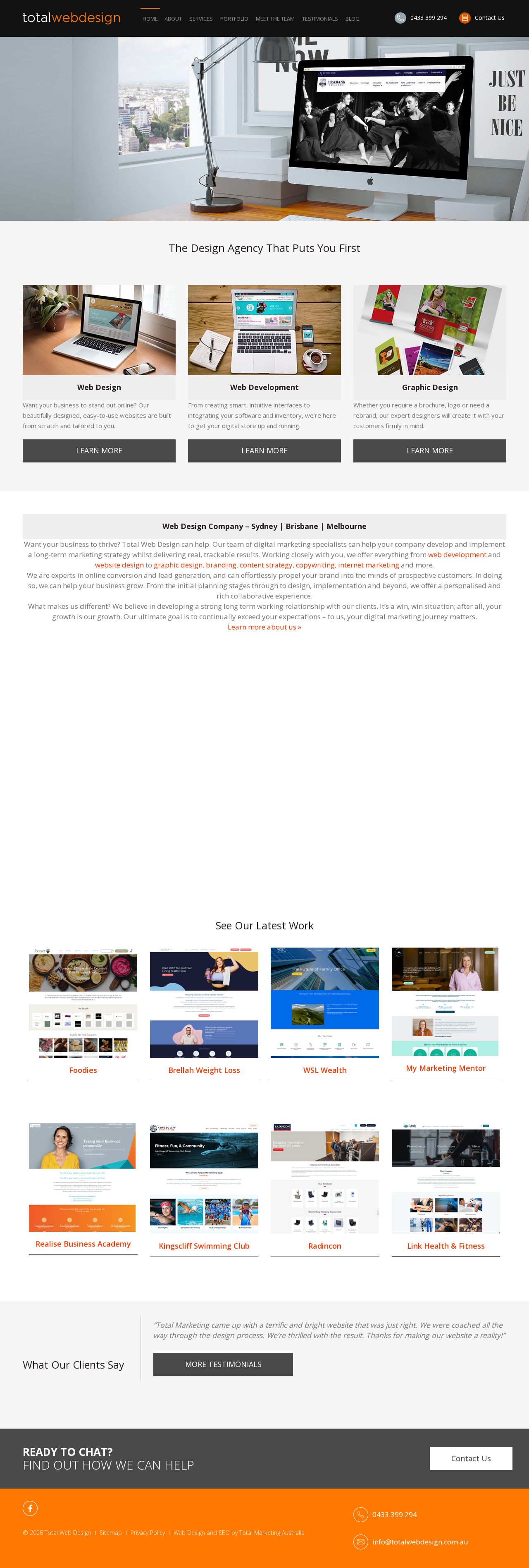 Total Web Design website