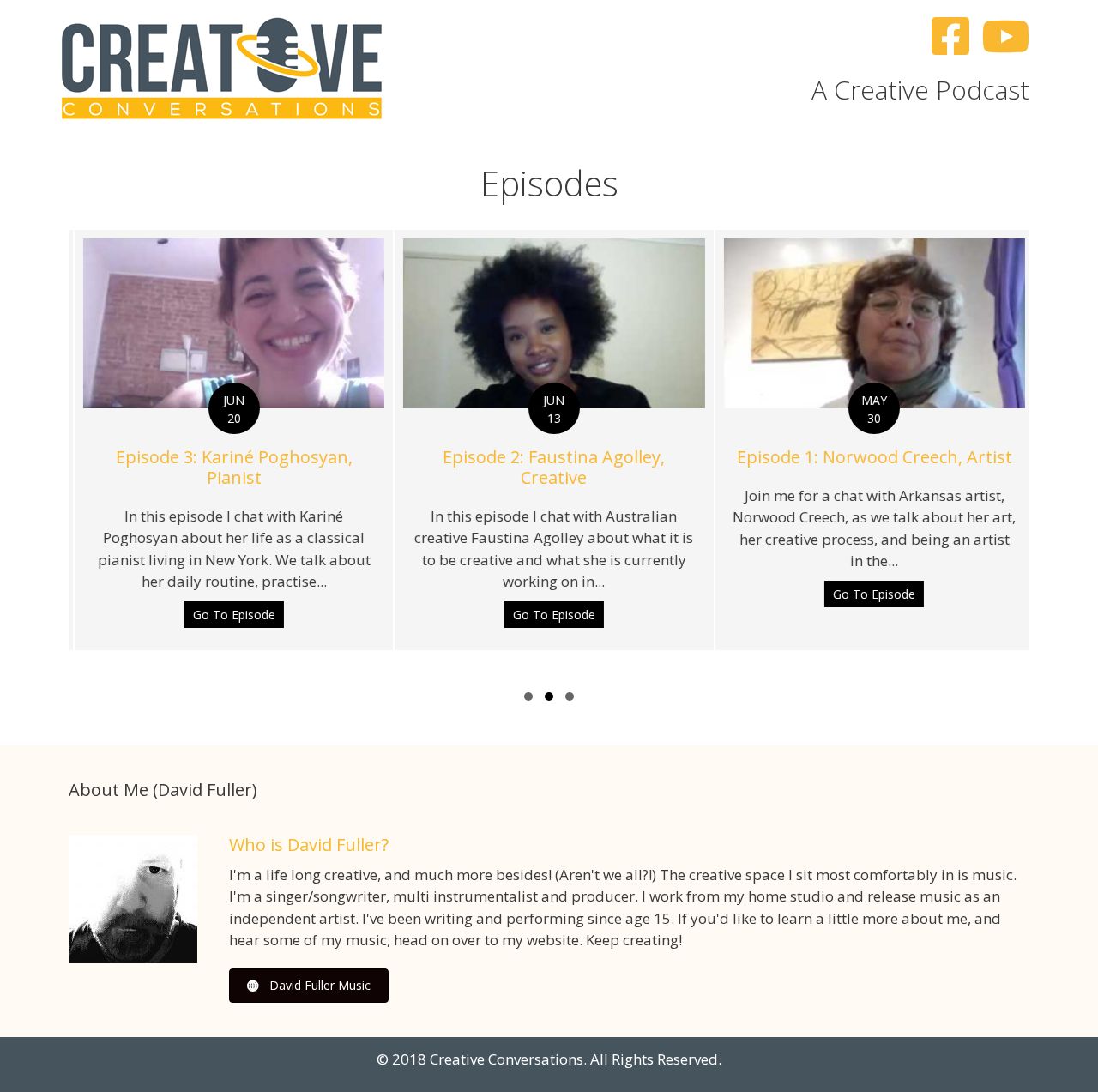 Creative Conversations website