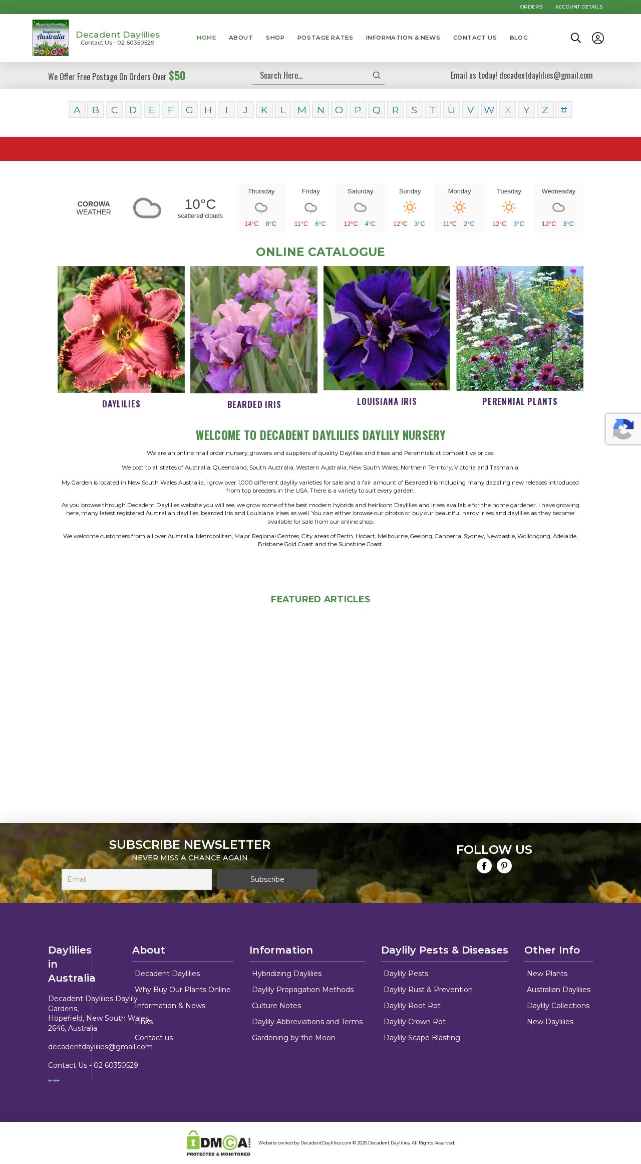 Decadent Daylilies website