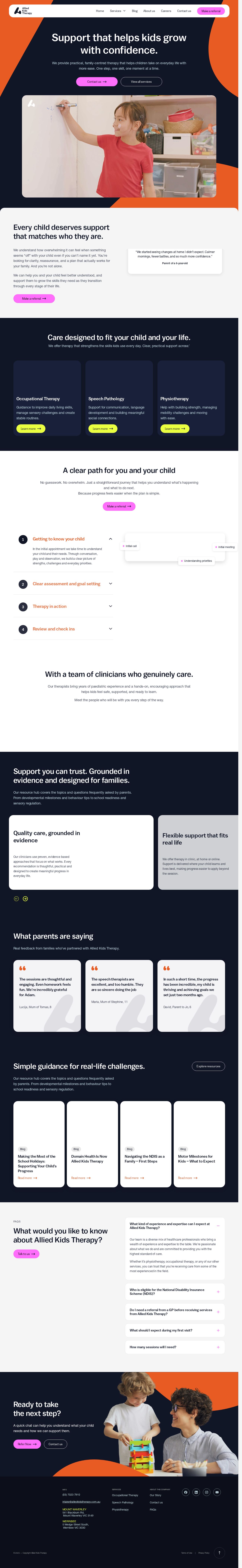 Domain Health website