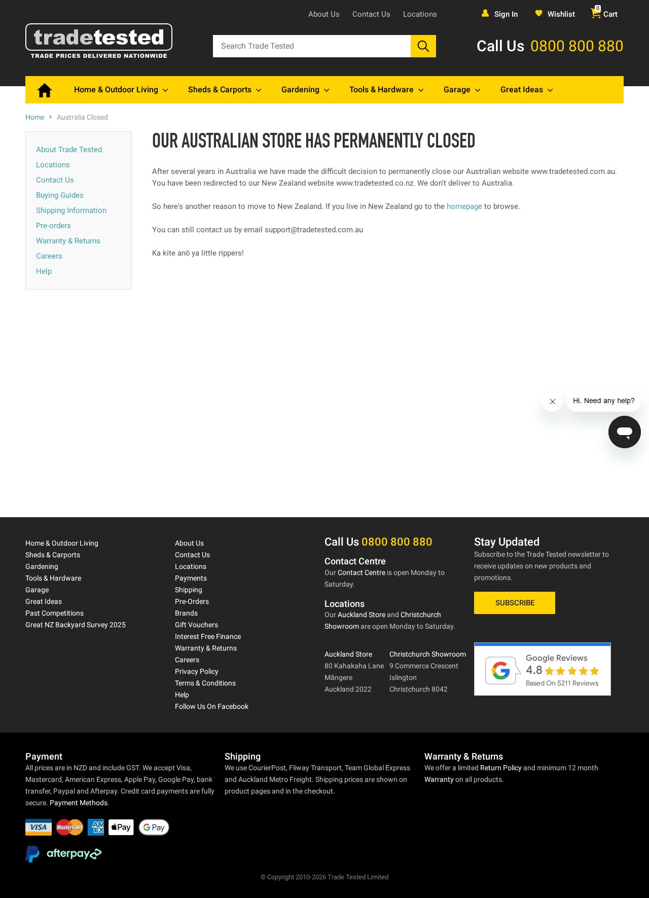 Tradetested Australia website