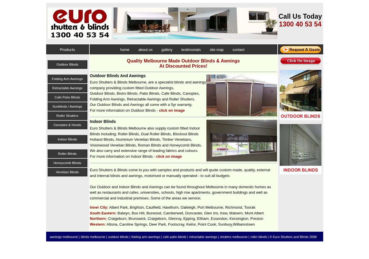 Blinds Melbourne website