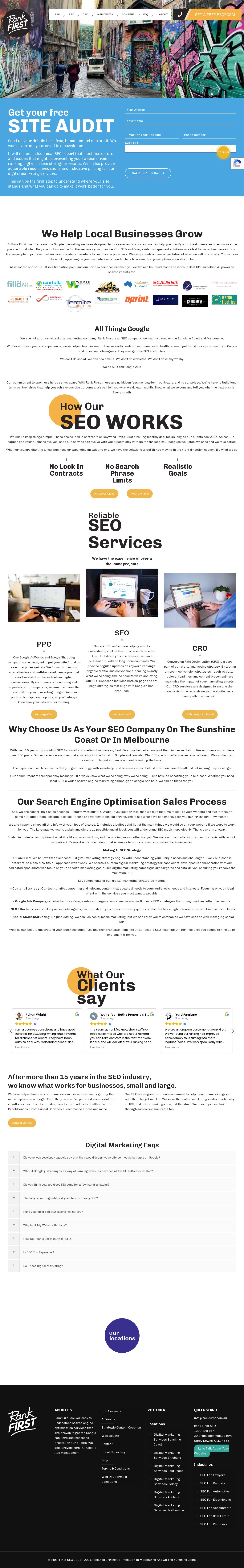 Rank First website