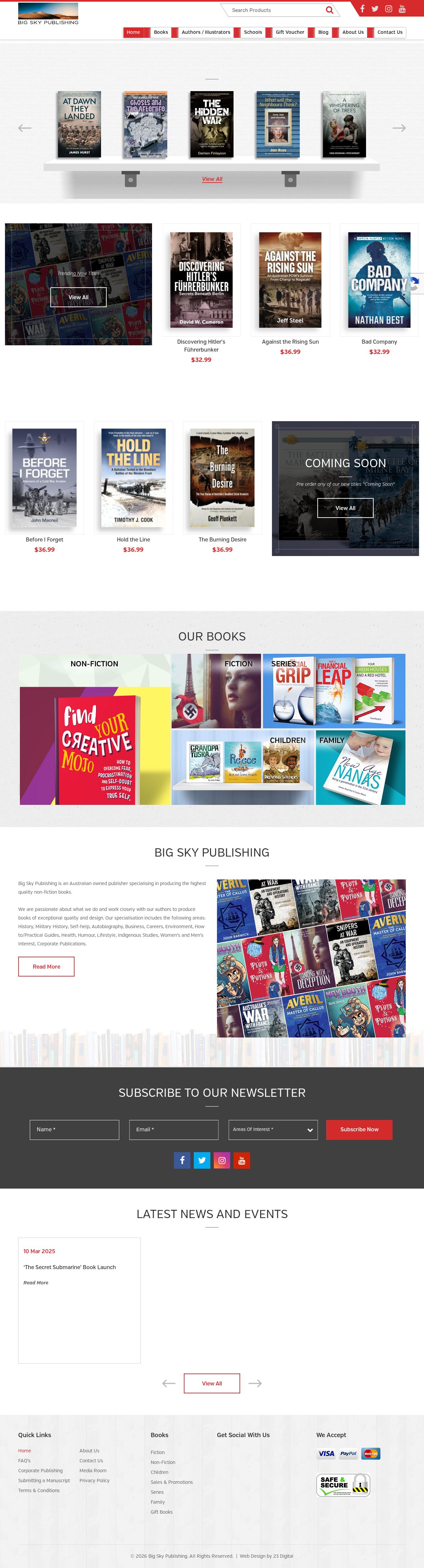 Publishers In Australia website