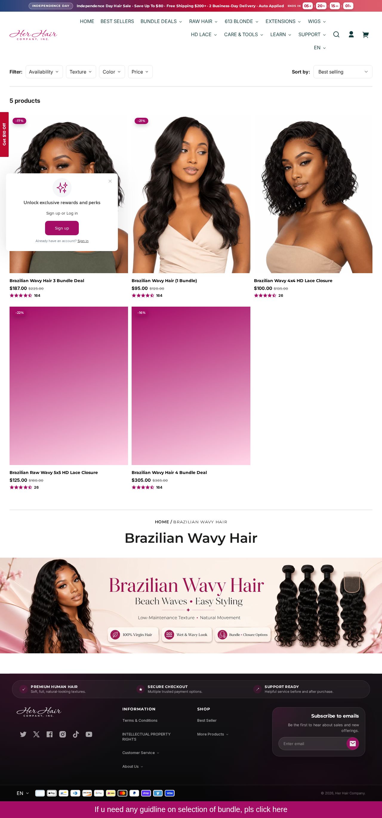 wavy hair extensions website