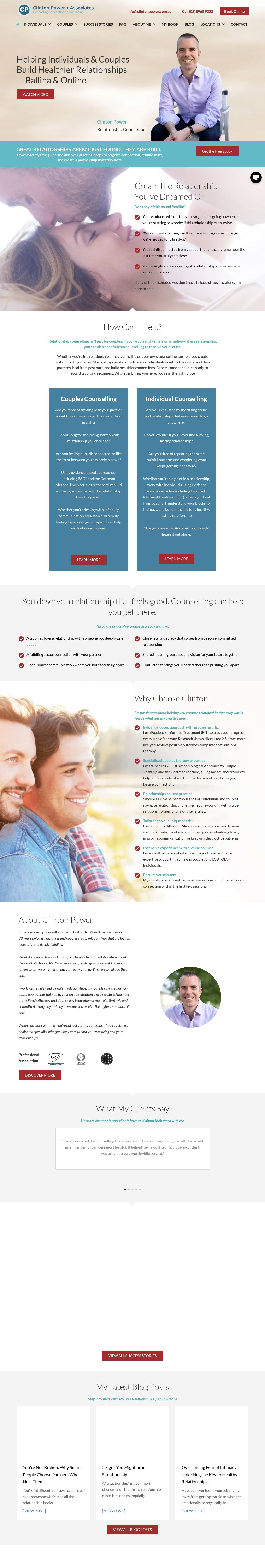 Clinton Power + Associates website
