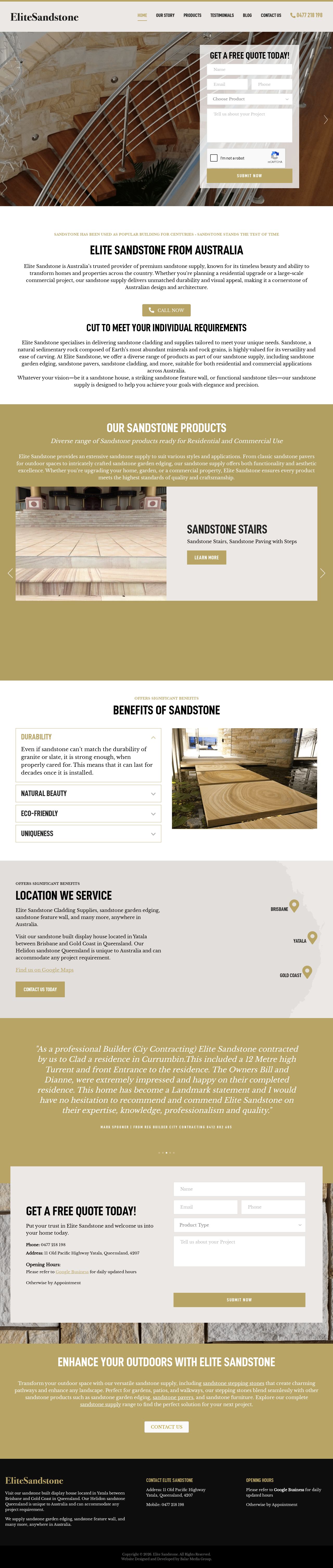 Elitesandstone website