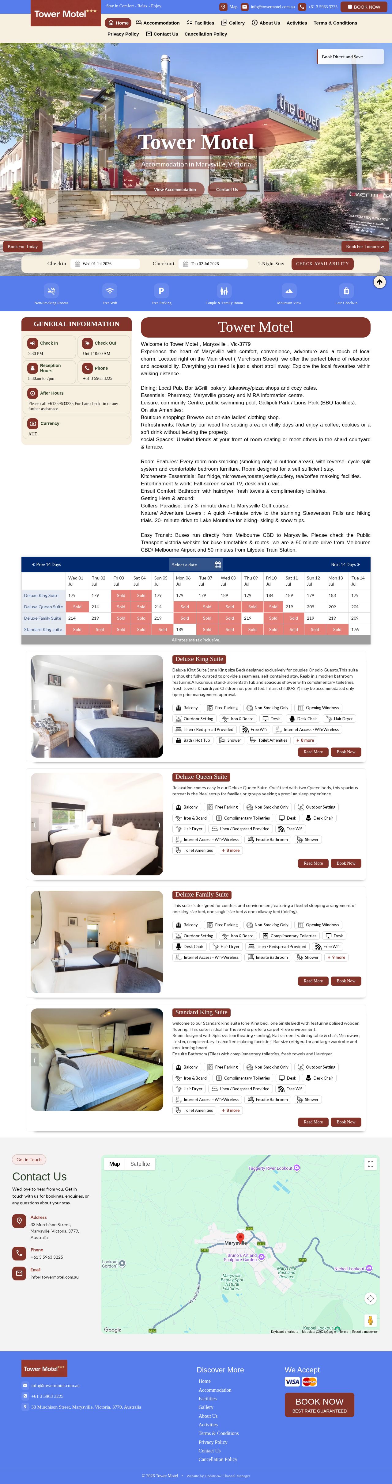 Tower Motel website