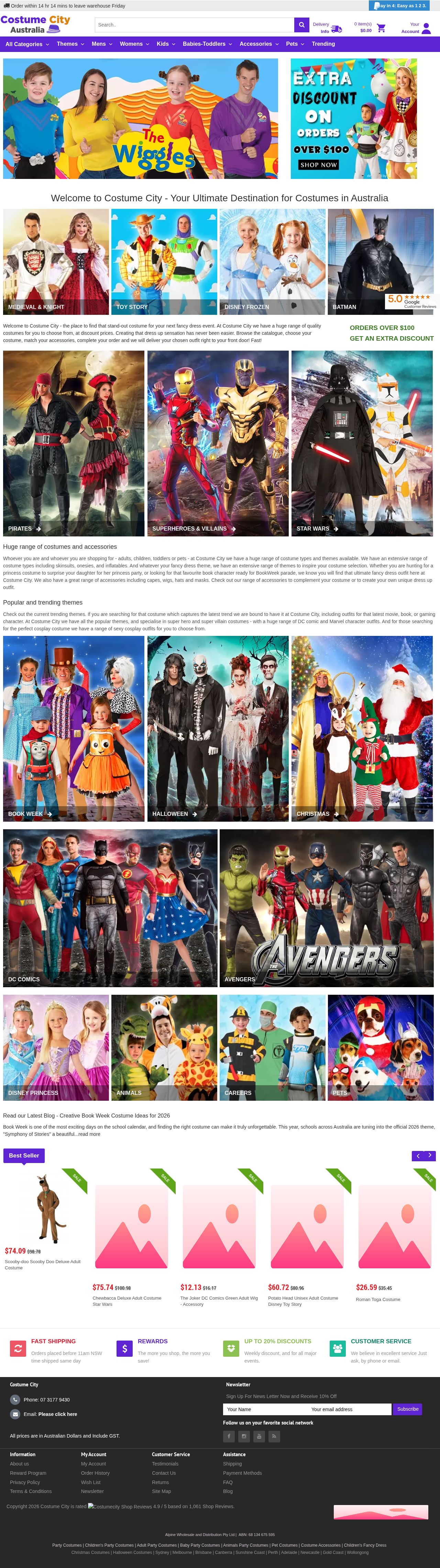 Costume city website