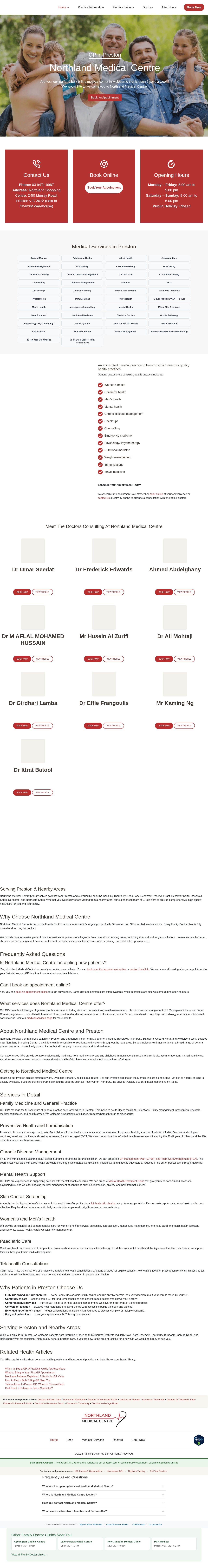 Northland Medical and Dental Centre website
