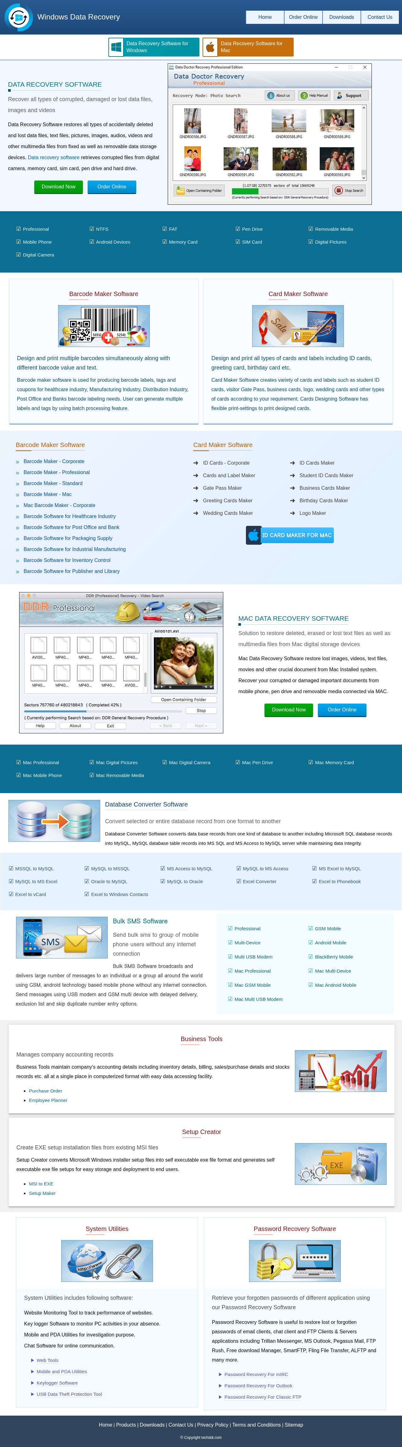 windows recovery website