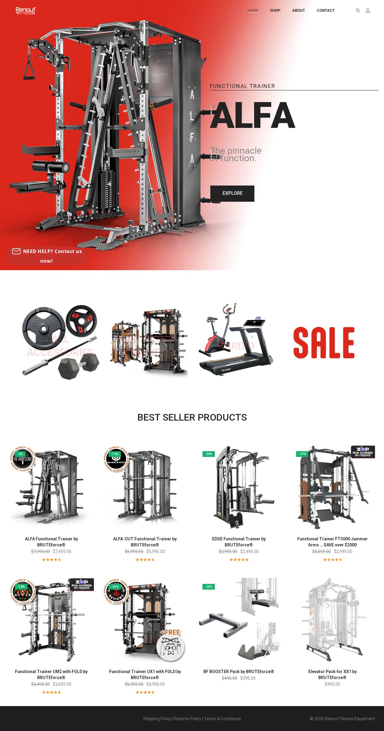 Renouf Fitness website